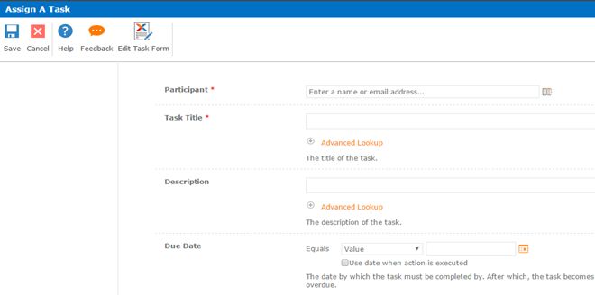 double click on the action